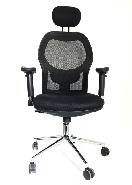 Sunny Mesh Office Chair Cover Aluminium Base Black