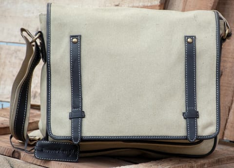 Canvas Work Bag Leather