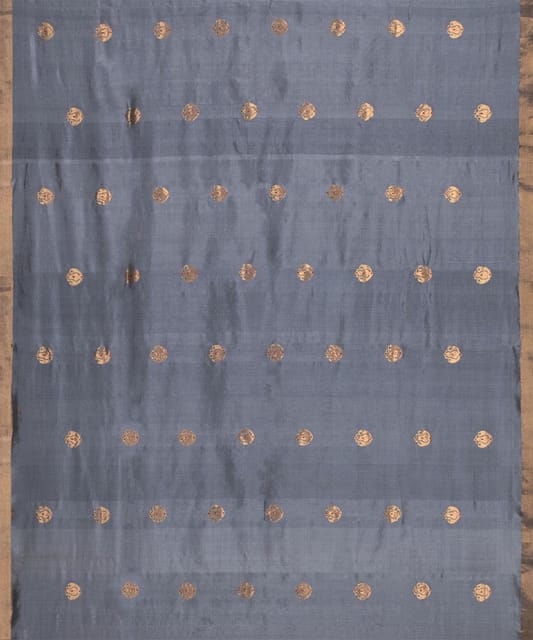 Handwoven Grey tangail silk saree