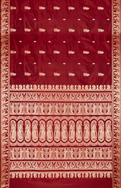 Baluchari Silk Saree Red