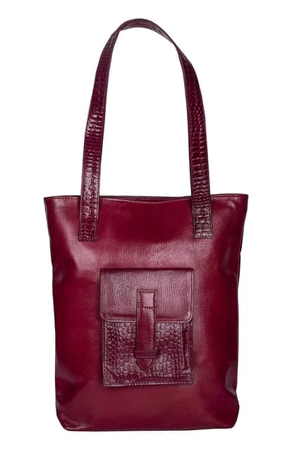 Shantiniketan Leather Tote Bag