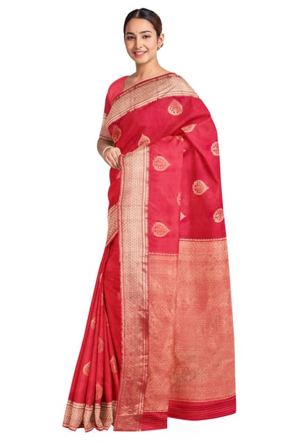 Baluchari Silk Saree Red