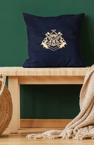 Embroidered Velvet Cushion Cover