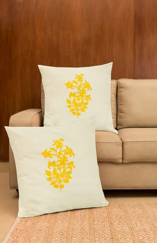 Hand Embroidered Cotton Cushion Cover