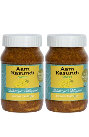 Aam Kasundi (Mango-Mustard Sauce) - Sweet - Pack of 2 (200g each)