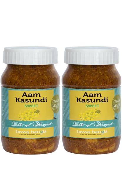 Aam Kasundi (Mango-Mustard Sauce) - Sweet - Pack of 2 (200g each)