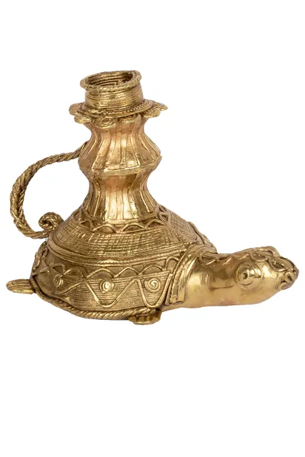 Dokra Candle Stand Tortoise