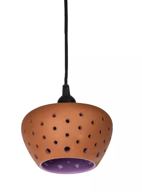 Handcrafted Terracotta Lamp - Bloom