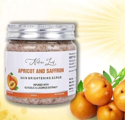 Appricot And Saffron Skin Bhrightning Face Scrub