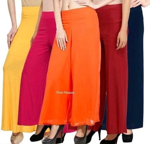 Classic Synthetic Palazzos (Pack of 5)