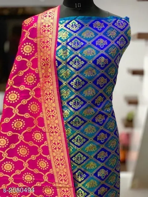 banarasi silk salwar suit