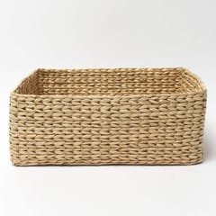 SET OF 5 SIZES - Decorative tray/storage baskets trays/office table paper tray which can be also used as a vegetables tray/ Use this natural Straw/dry grass/Seagrass/Kouna Grass small tray online as gift hamper basket/ wardrobe basket