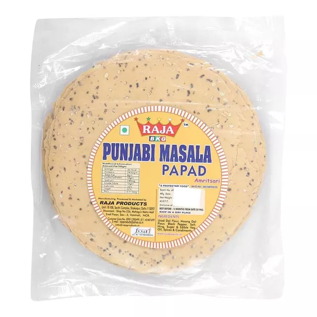 Punjabi Masala Papad/crispy papad/healthy papad/ delicious papad/home made papad (400g)
