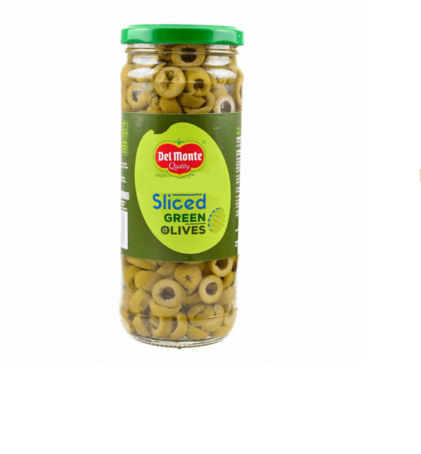 DEL MONTE - WHOLE GREEN OLIVES - 450 Gms