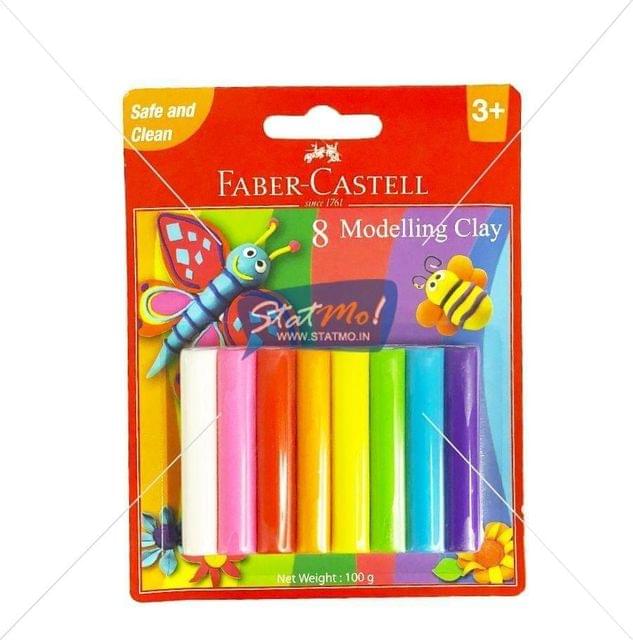 FABER - CASTELL - 8 MODELLING CLAY - 100 Gms