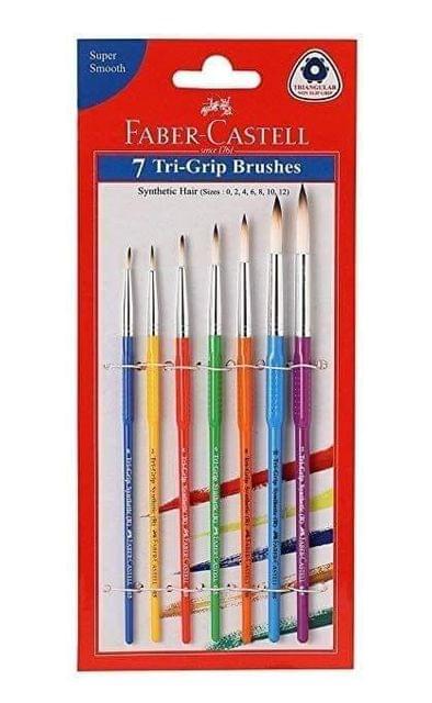 FABER - CASTELL - 7 TRI GRIP BRUSHES
