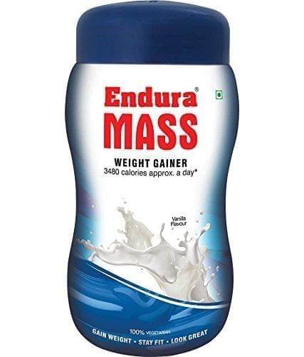 ENDURA MASS - WEIGHT GAINER - VANILLA FLAVOR - 500 Gms