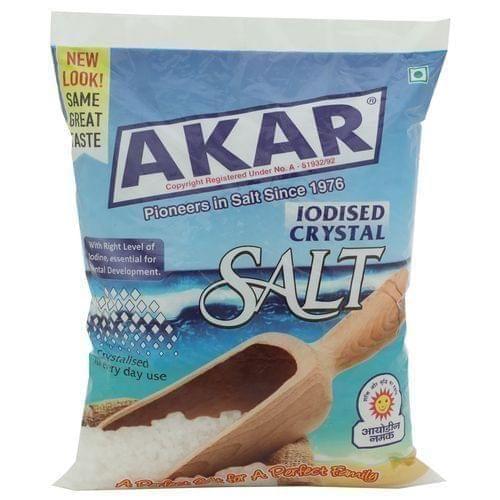 AKAR - IODISED CRYSTAL SALT - 1 KG