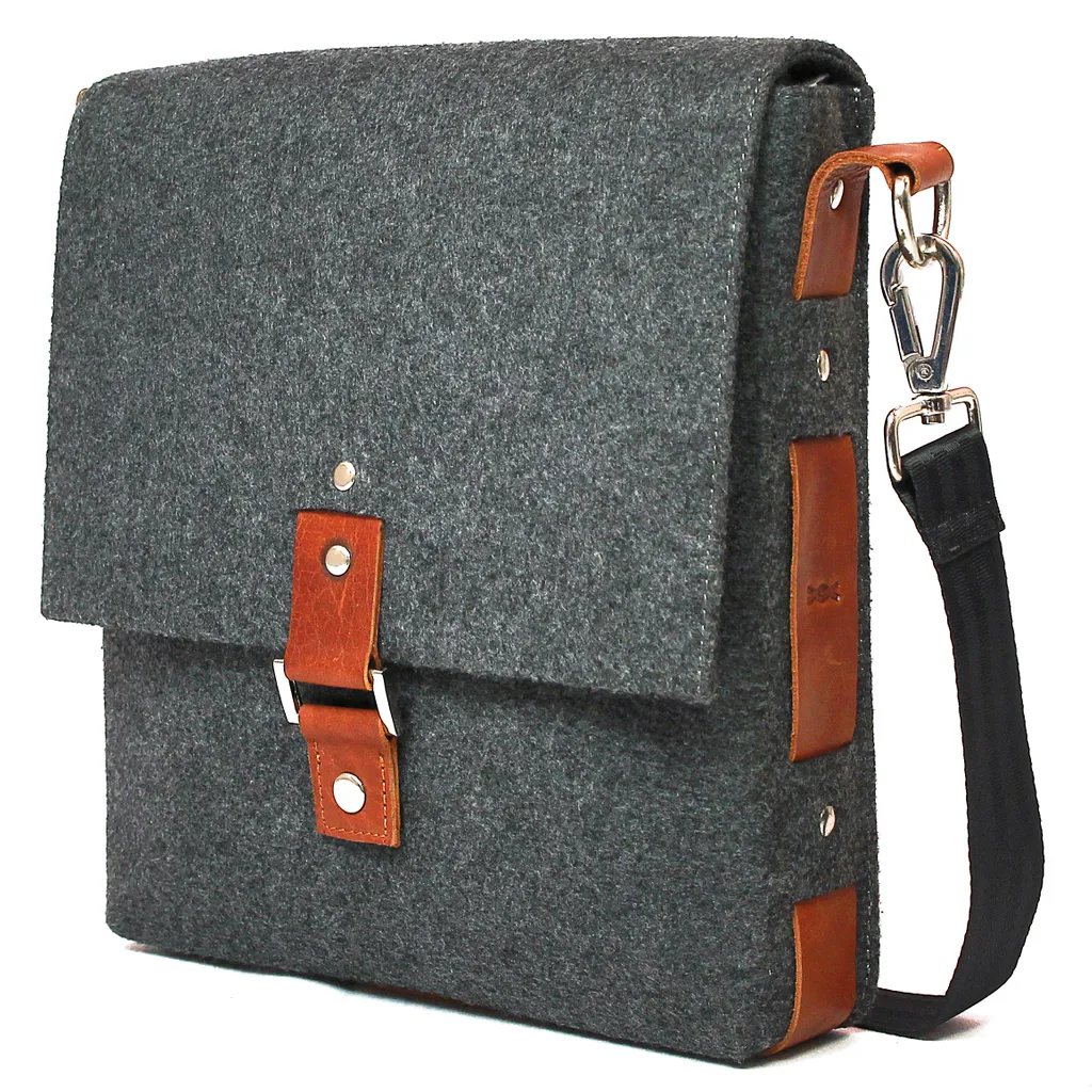 felt messenger bag