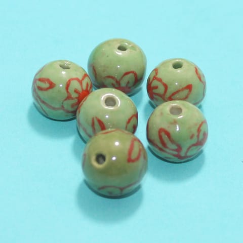 28 Pcs Ceramic Beads Assorted 9x17 mm