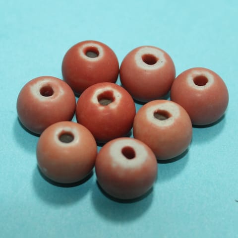 50 Pcs Ceramic Beads Matte Finish Assorted 11x14 mm