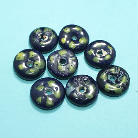 60 Assorted Antique Mosaic Glass Beads 5x19