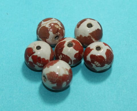 20 Pcs Ceramic Round Beads 20mm