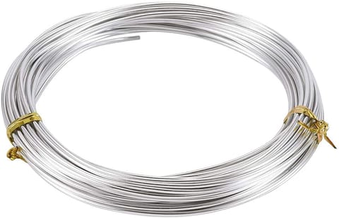 Aluminium Craft Wire Silver 10 Mtrs, Size 1.50 mm