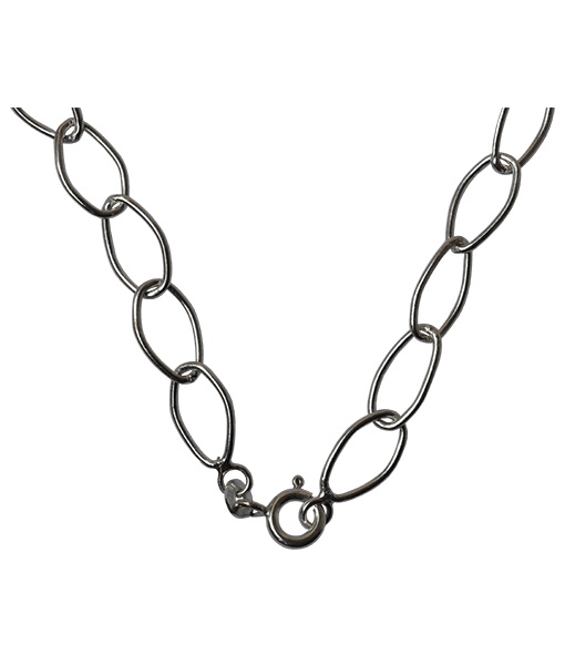 92.5 Sterling Silver Large Link Chain-40 Cms