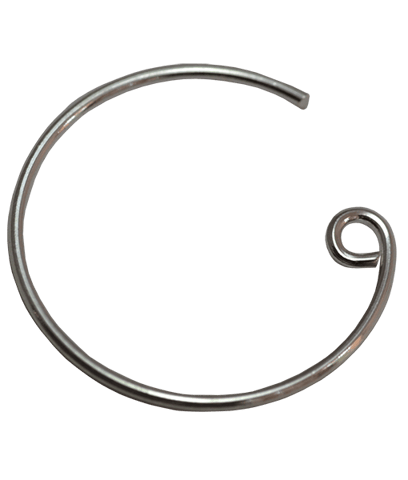 92.5 Sterling Silver Round Earwire 20mm