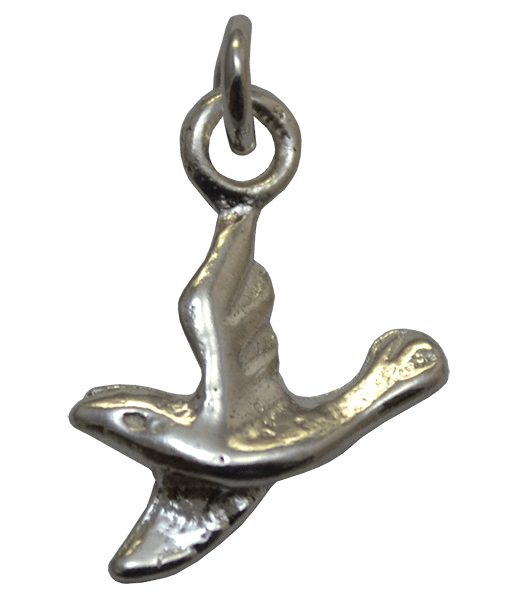 92.5 Sterling Silver Soaring Bird Charm Mix Size