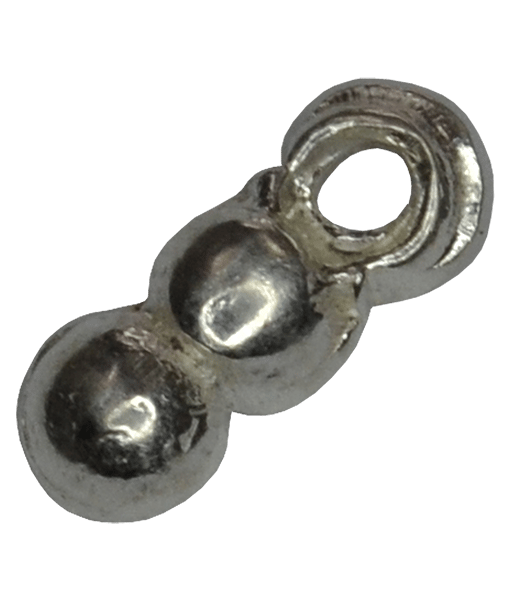 92.5 Sterling Silver Double Ball Trinklet 7mm