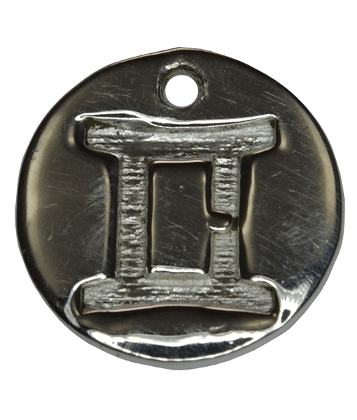 92.5 Sterling Silver GEMINI Charm