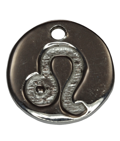 92.5 Sterling Silver LEO Charm 12mm