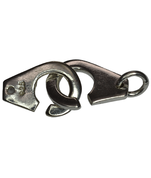 92.5 Sterling Silver Handcuff Closing 30x15mm