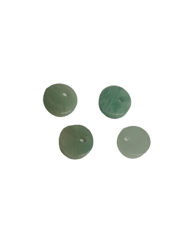 8mm Flat Amazonite with Hole on Top