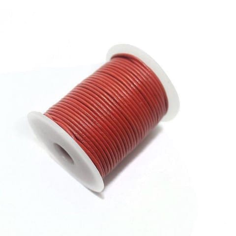 Jewellery Making Leather Cord 1mm Red