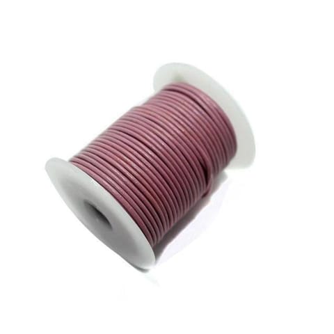 Jewellery Making Leather Cord 2mm Violet-25 Mtr