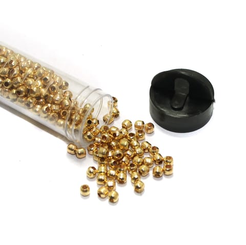 450+ Pcs Brass Beads Golden 3mm