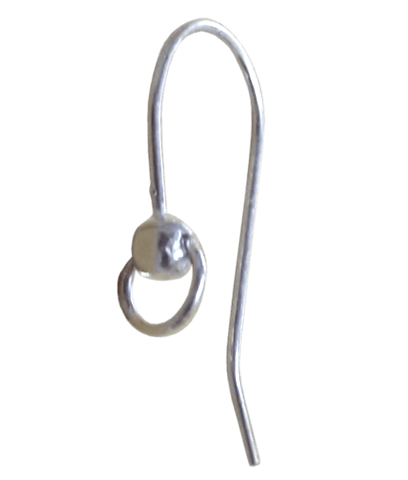 Sterling Silver Earwire with Ring