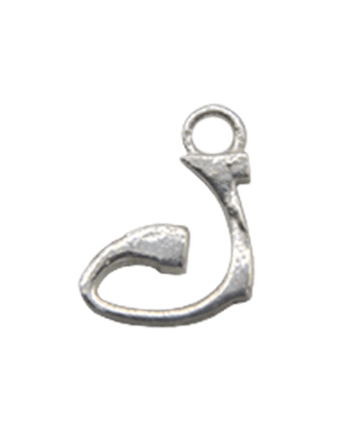 Sterling Silver Alphabet Charm “J”