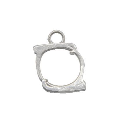 Sterling Silver Alphabet Charm “O”