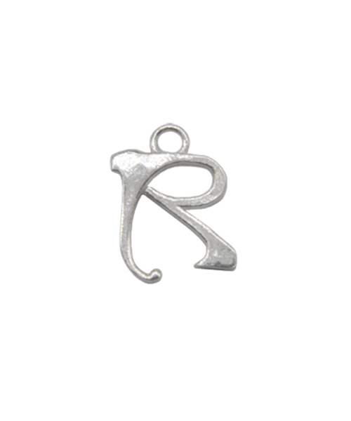 Sterling Silver Alphabet Charm “R”