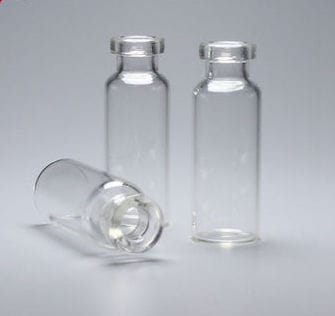 100 Pcs Mini Transparent Clear Glass Bottles With Caps