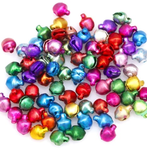 200 Pcs, 8mm Embellishments Jingle Bell Beads