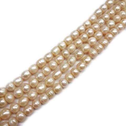 7x9mm, 2 strands, Baroque Pearls, 16 inches, 45+ Beads In Each Strand