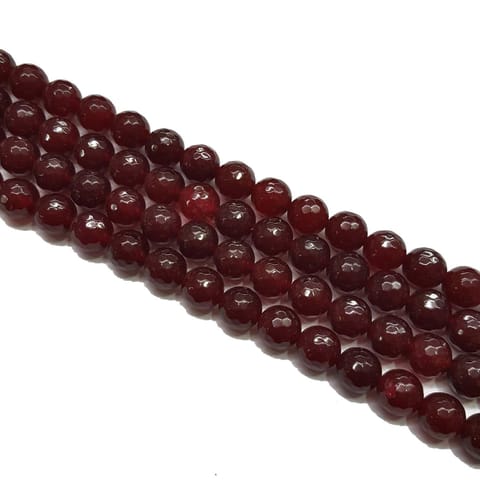 2 lines, 10mm Faceted Onyx Stone Strands, 36+ beads in each, 15 inches