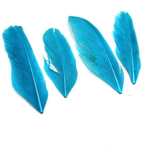 80+ Premium Jewellery Making Feathers Sky Blue