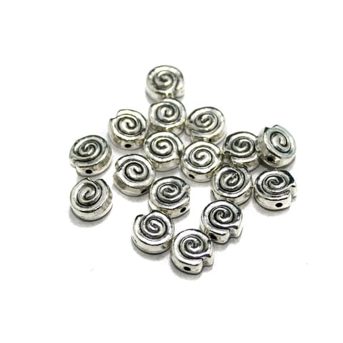 20 Pcs, 8mm German Silver Spacer Beads