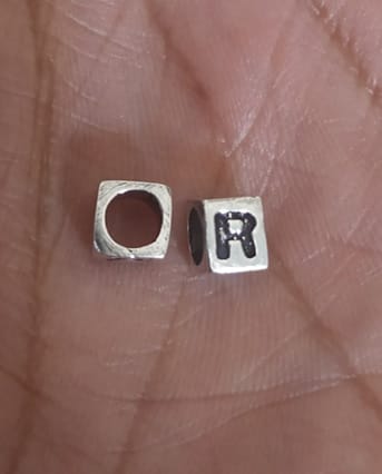 Sterling Silver “R” Bead